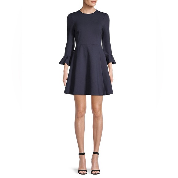 KATE SPADE BELL SLEEVE PONTE DRESS - Picture 5 of 13